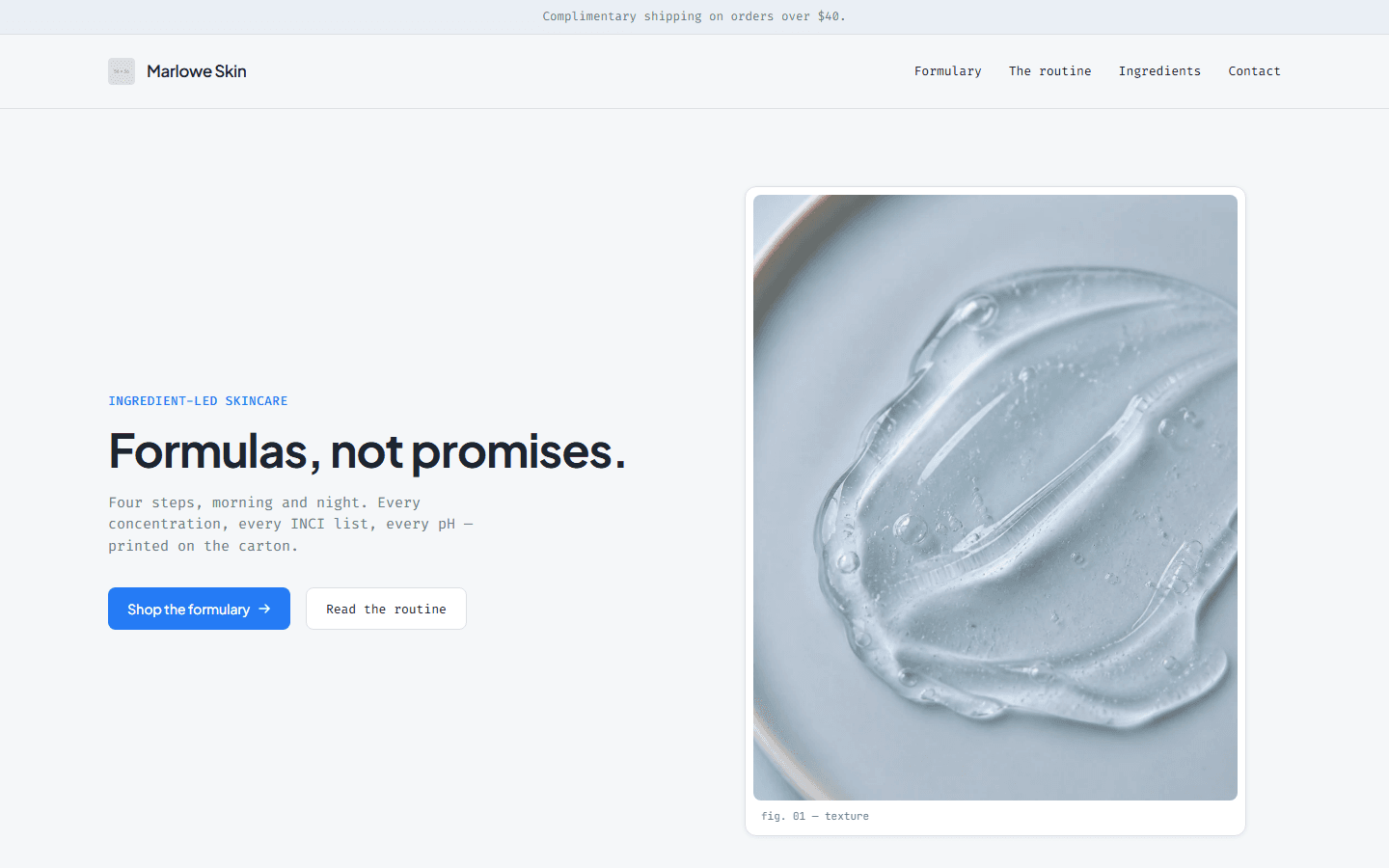 Ritual storefront template preview
